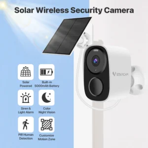 2K Solar Security Camera