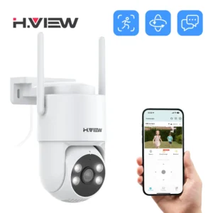 WiFi Outdoor AI Human Detection Audio  Wireless Security Camera