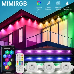 Eaves Lights Permanent Outdoor LED Light String Strip