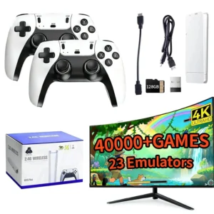 2026 Retro Gaming Console, 4K HD Output Game Stick with 40,000 Titles